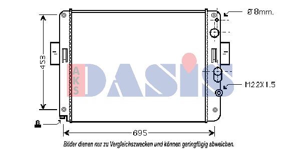 AKS DASIS Jäähdytin,moottorin jäähdytys 400660N